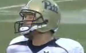 Pitt QB Tyler Palko wearing the Pitt Script in 2007 Senior Bowl